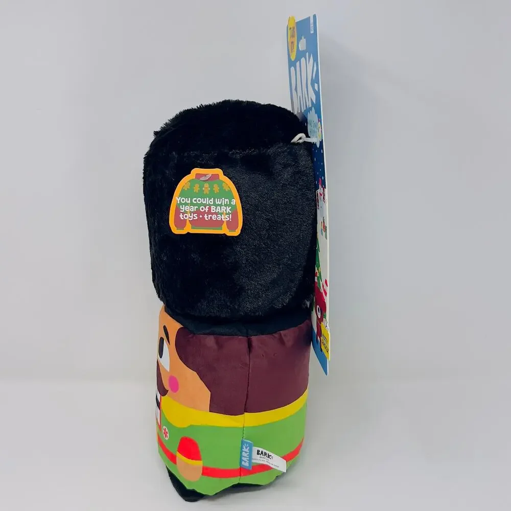 BARK Howly Jowly Holidays Nutty Cracker Plush Dog Toy 12